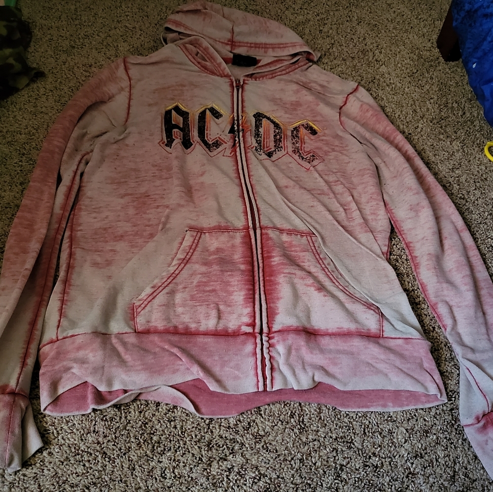 Juniors ACDC light weight hoodie